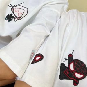kaos cauple spiderman