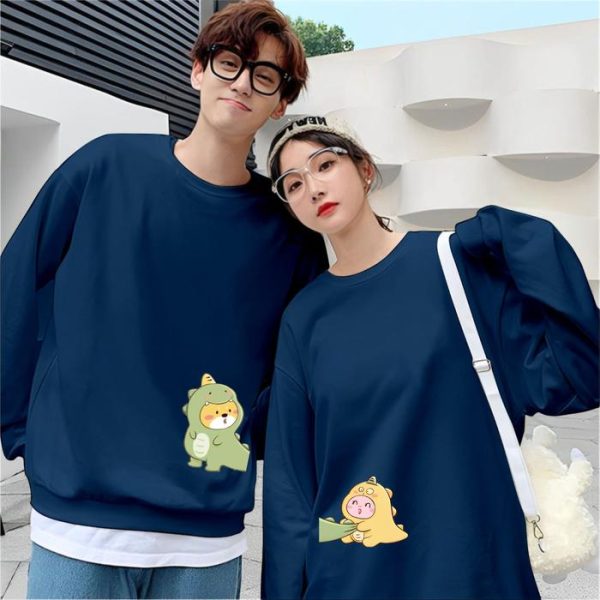 Baju Couple Kekinian – Baju Lengan panjang Pasangan Serasi Bahan Adem & Stylish - Image 3