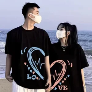 Baju Couple Kekinian – Kaos Pasangan Serasi Bahan Adem & Stylish